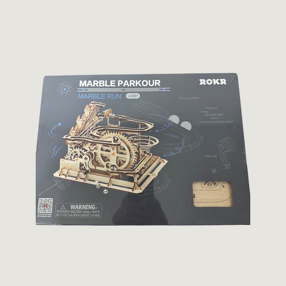 ROKR Marble Parkour LG501 3D Wooden Puzzle Marble Run Model Kit New Sealed
